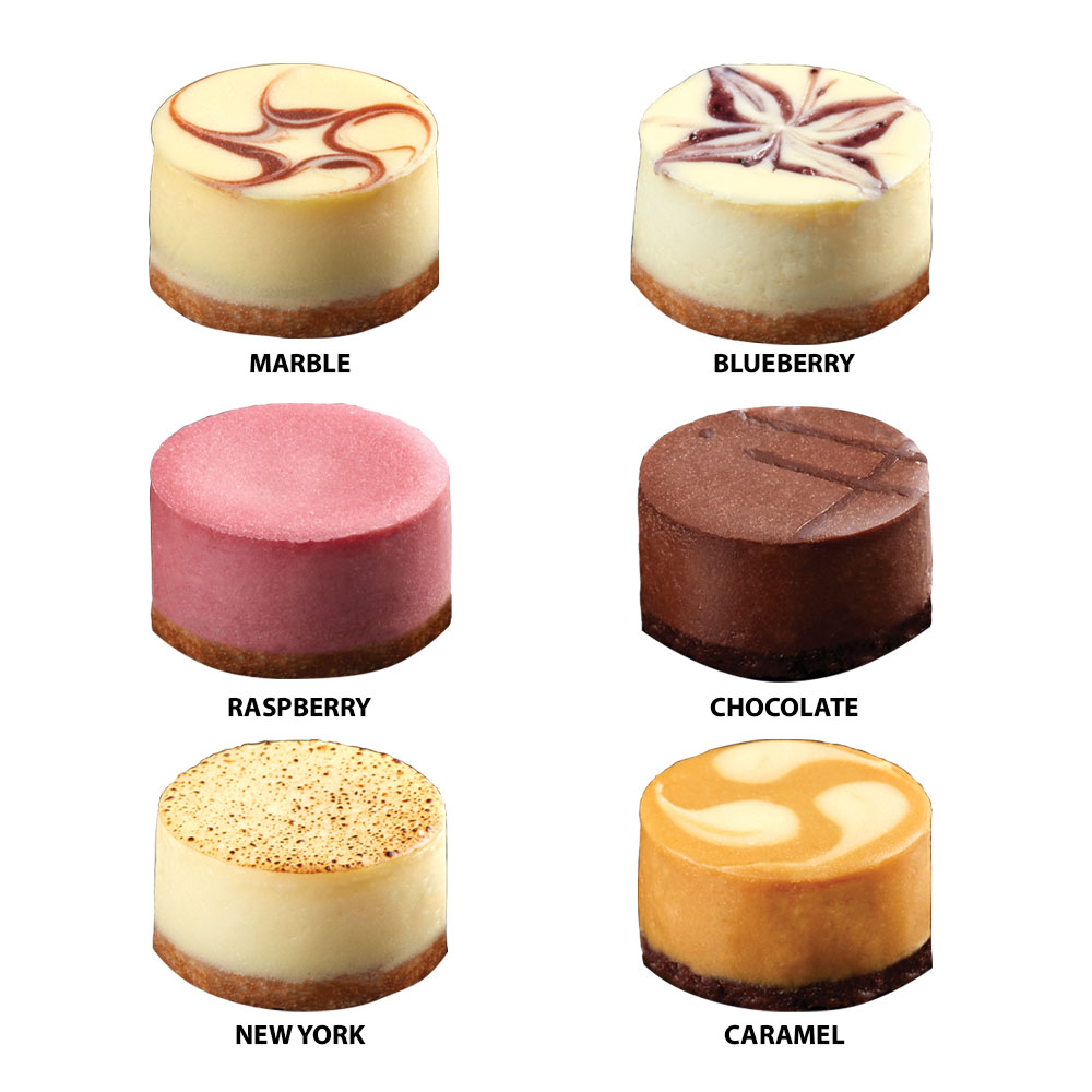 Cheesecake Petit Assorted 96 pc La Rose Noire